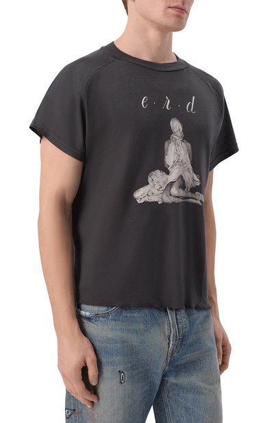 Хлопковая футболка ENFANTS RICHES DEPRIMES черного цвета по цене 84500 руб., арт. 010-876/C0TT0N, фото 3 Хлопковая футболка ENFANTS RICHES DEPRIMES, арт. 010-876/C0TT0N, фото 3