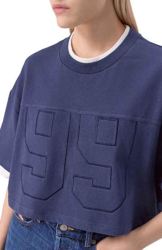 Хлопковая футболка Ksubi WFA25TE001 Синий  WFA25TE001 Фото 5