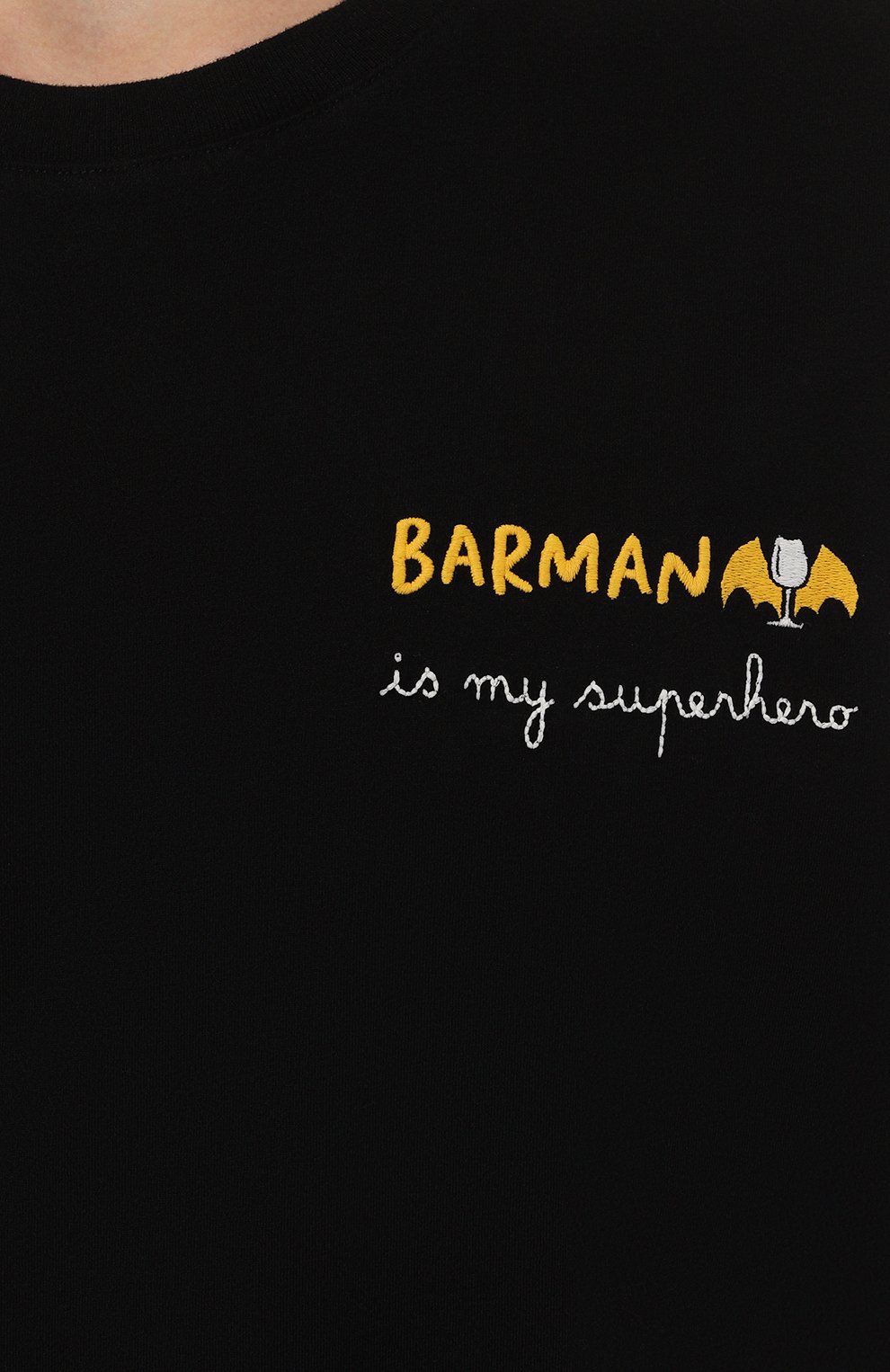 Хлопковая футболка MC2 SAINT BARTH черного цвета по цене 9550 руб., арт. STBM ARN0TT/ARN0001/MAYP57, фото 5 Хлопковая футболка MC2 SAINT BARTH, арт. STBM ARN0TT/ARN0001/MAYP57, фото 5