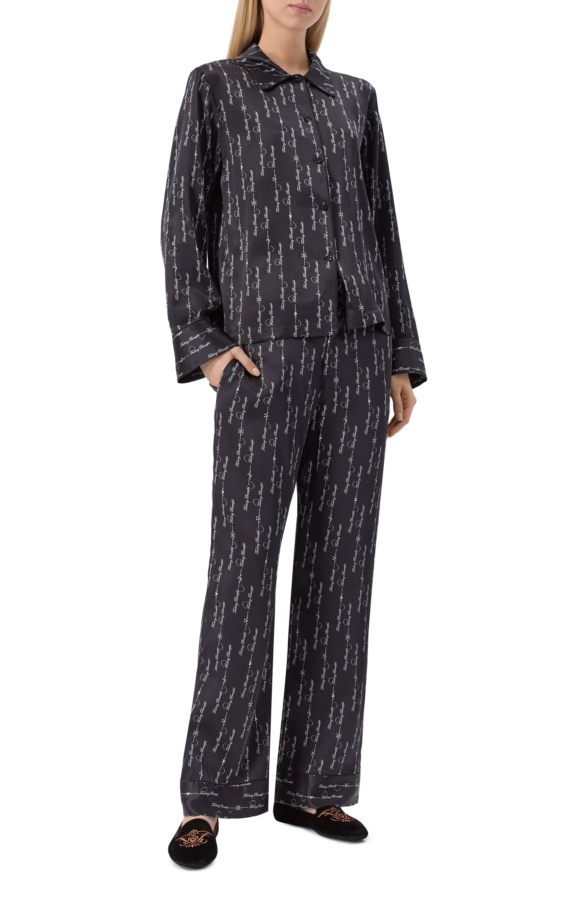 Шелковые брюки KIKI DE MONTPARNASSE, арт. C002PT042, фото 2