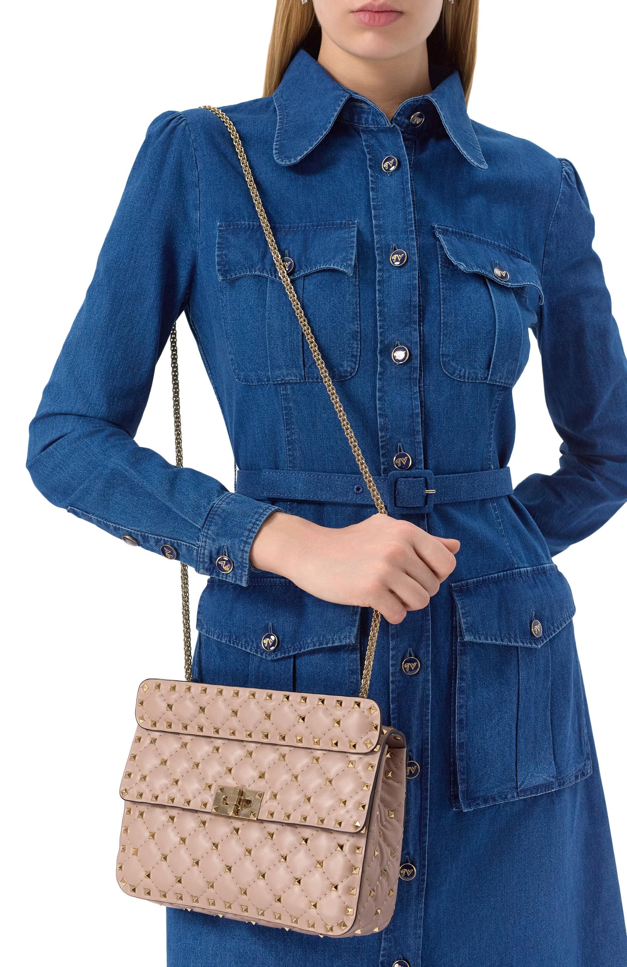 Сумка rockstud spike medium VALENTINO, арт. 7W2B0122/NAP, фото 2