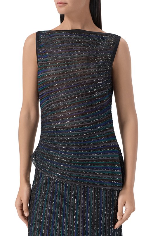 Топ из вискозы Missoni DS25WK0H/BK01CL Разноцветный  DS25WK0H/BK01CL Фото 3