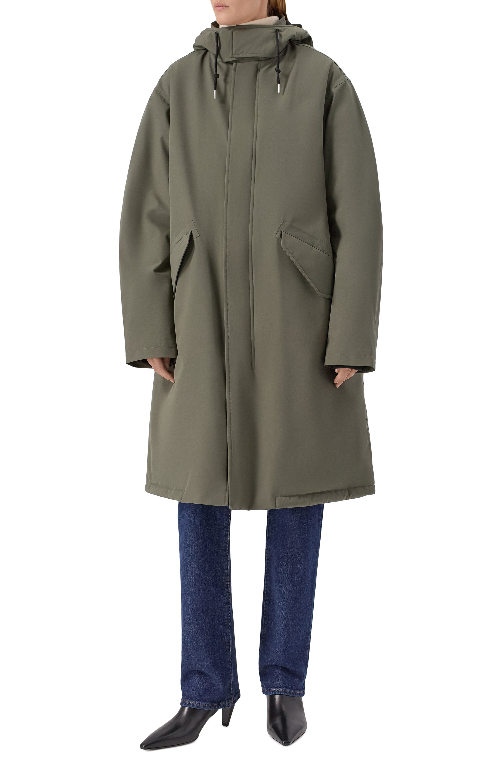 Парка A.P.C. хаки цвета по цене 84350 руб., арт. M30203/PSALJ, фото 3 Парка A.P.C., арт. M30203/PSALJ, фото 3