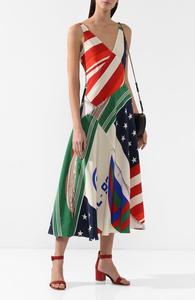 Шелковое платье POLO RALPH LAUREN разноцветного цвета по цене 59450 руб., арт. 211735907, фото 2 Шелковое платье POLO RALPH LAUREN, арт. 211735907, фото 2
