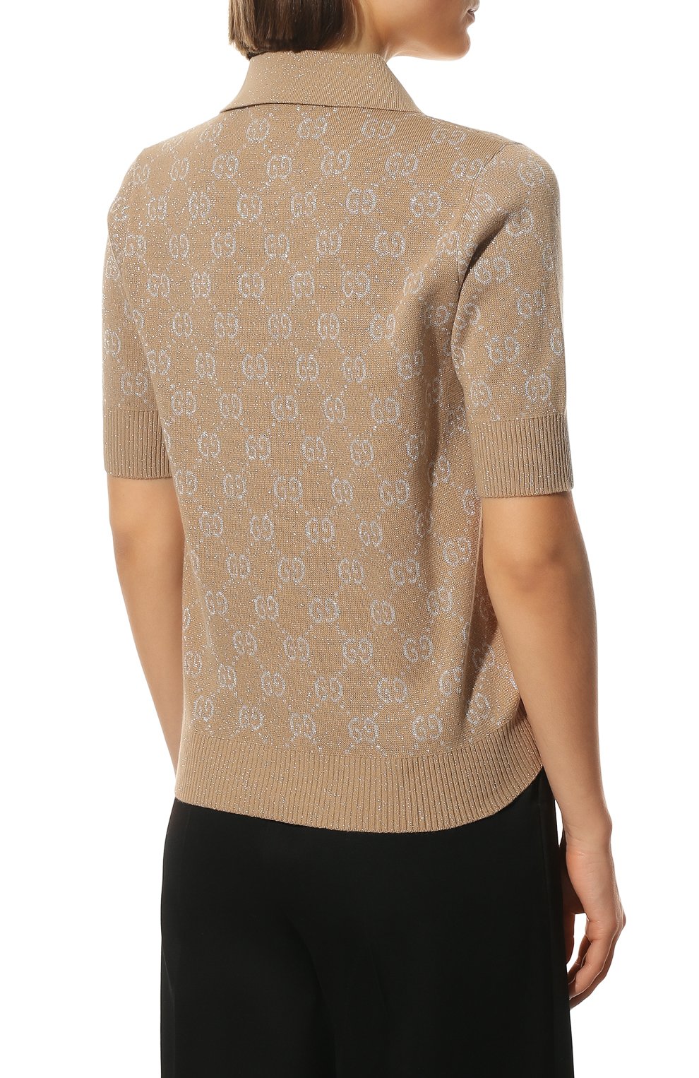 Хлопковое поло GUCCI, арт. 678435/XKB54, фото 4