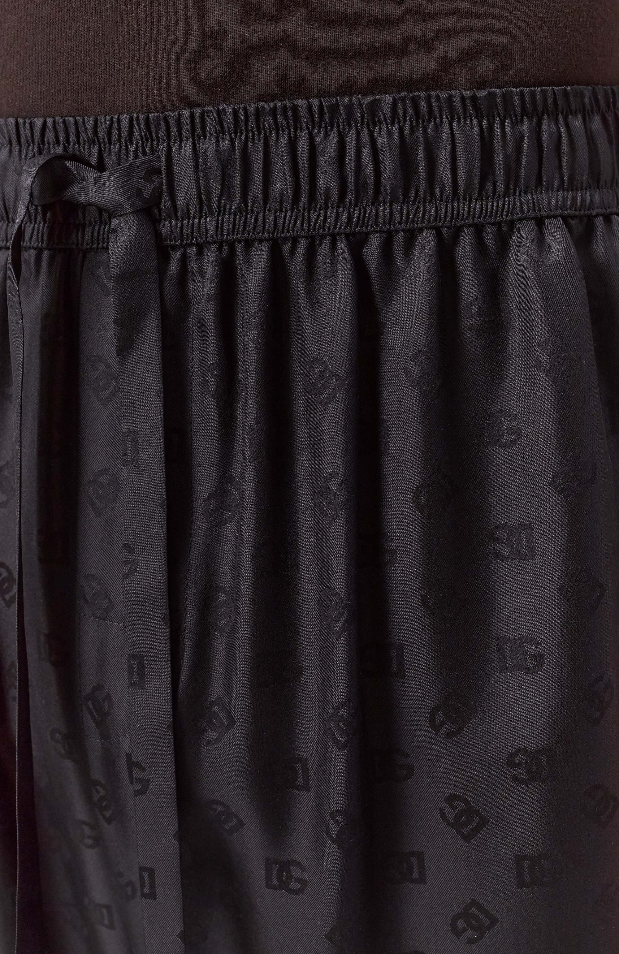 Шелковые домашние брюки DOLCE & GABBANA черного цвета по цене 165000 руб., арт. GVCRAT/FJ1JY, фото 5 Шелковые домашние брюки DOLCE & GABBANA, арт. GVCRAT/FJ1JY, фото 5