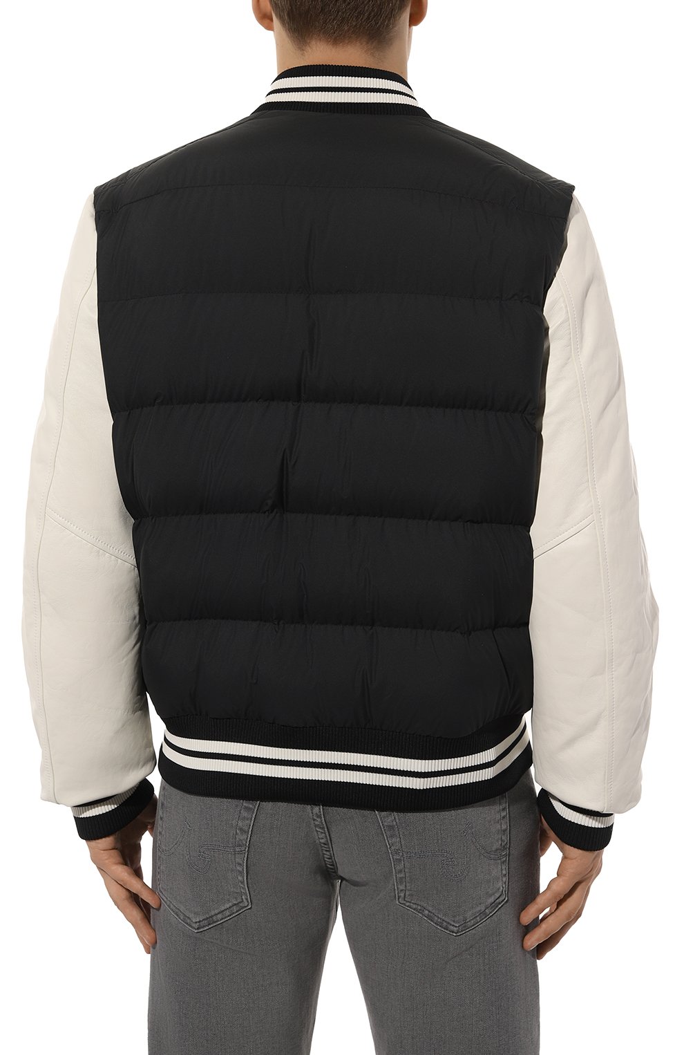 Пуховый бомбер ventoux MONCLER черного цвета по цене 225500 руб., арт. 1A001-91-54A81, фото 4 Пуховый бомбер ventoux MONCLER, арт. 1A001-91-54A81, фото 4