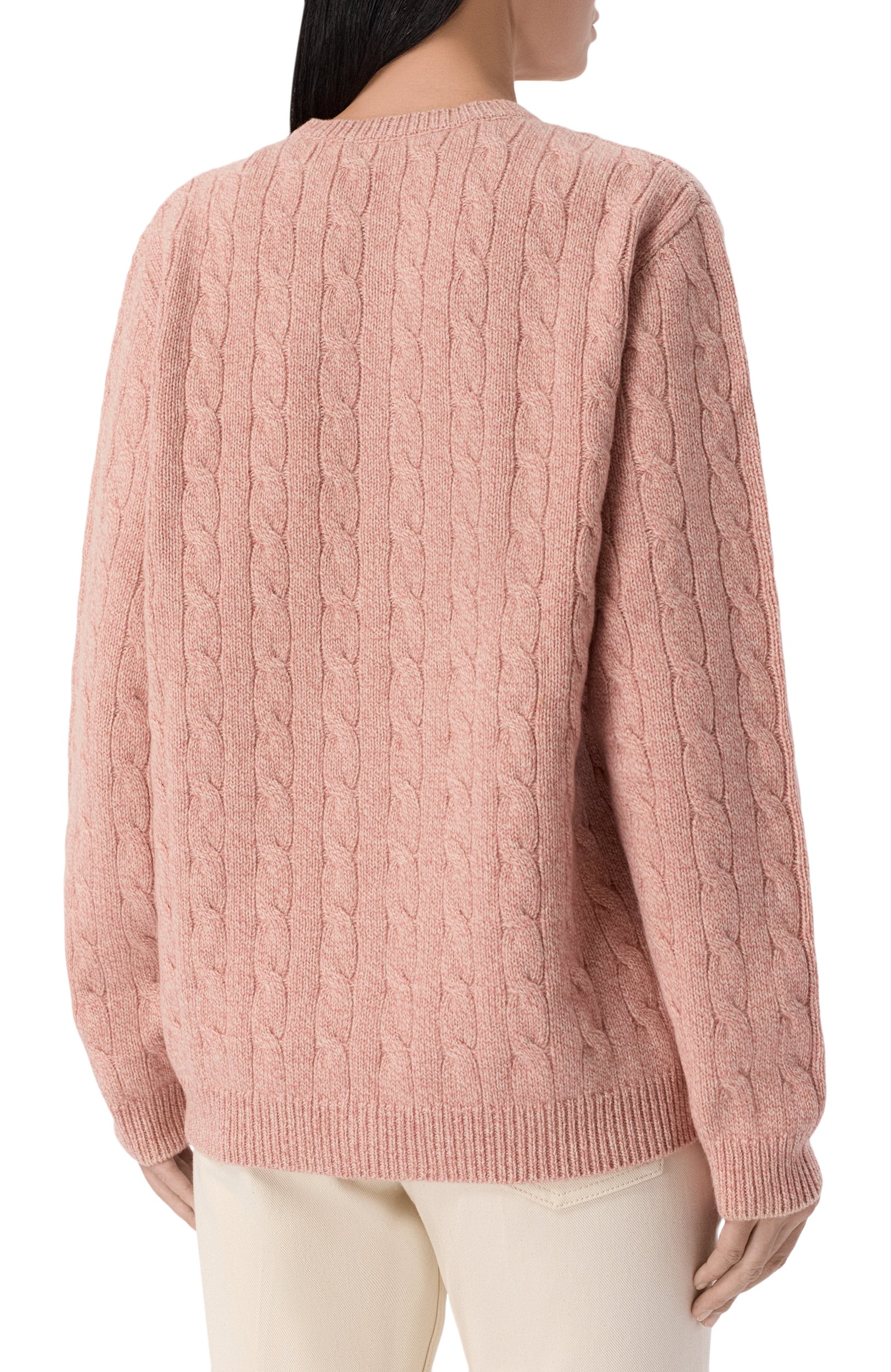 Шерстяной кардиган VALENTINO розового цвета по цене 228500 руб., арт. 9B3KA16K/ADK, фото 4 Шерстяной кардиган VALENTINO, арт. 9B3KA16K/ADK, фото 4
