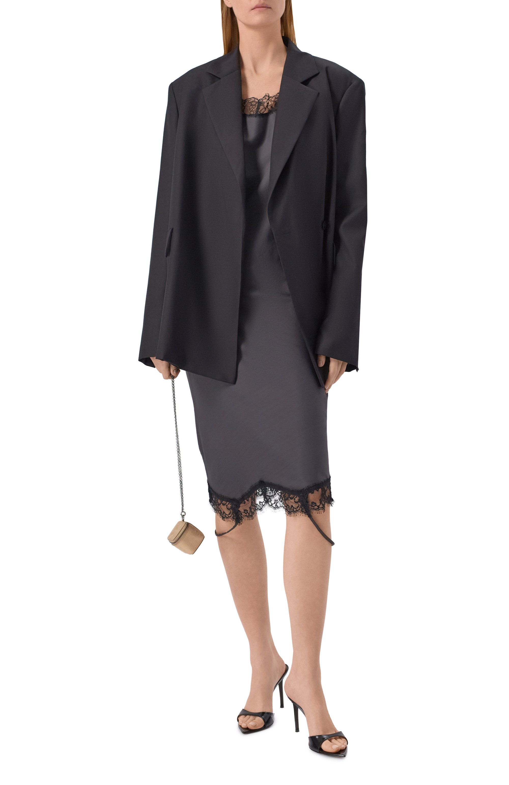 Платье из вискозы и хлопка MM6, арт. S52DD0075/M35731, фото 2