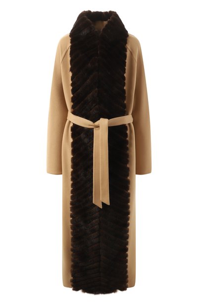 Кашемировое пальто с отделкой из меха норки SABLEFUR, арт. 72213-SB-13, фото 1