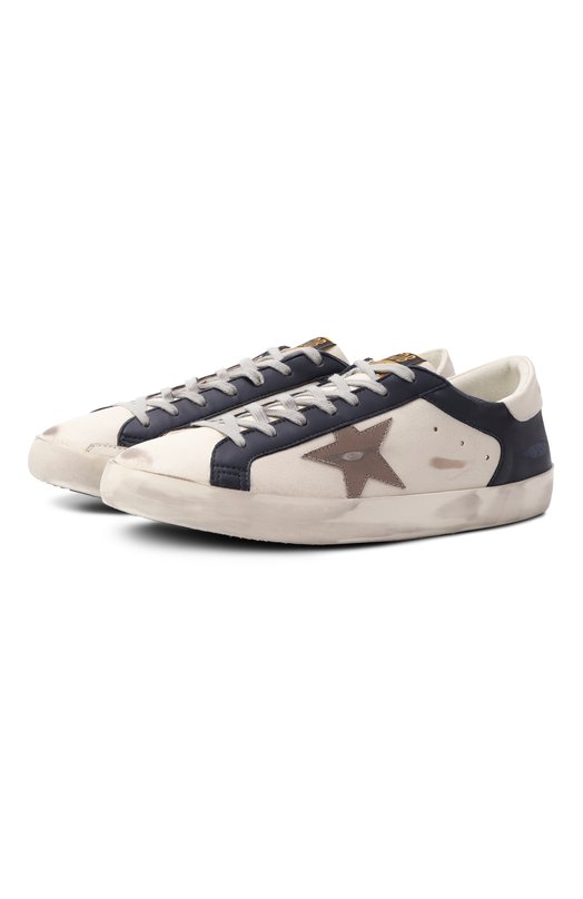 Кожаные кеды Super-Star Golden Goose Deluxe Brand GMF00103.F006902 Белый GMF00103.F006902