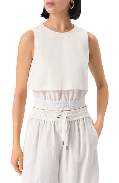 Хлопковый топ BRUNELLO CUCINELLI, арт. MH827VE700, фото 3