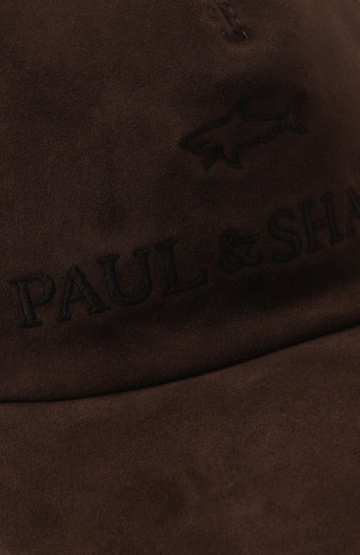 Замшевая бейсболка Paul&Shark 14317113 Коричневый  14317113 Фото 3