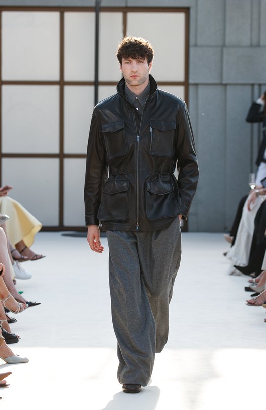 Кожаная куртка MVST 54200 Чёрный  54200 Фото 6