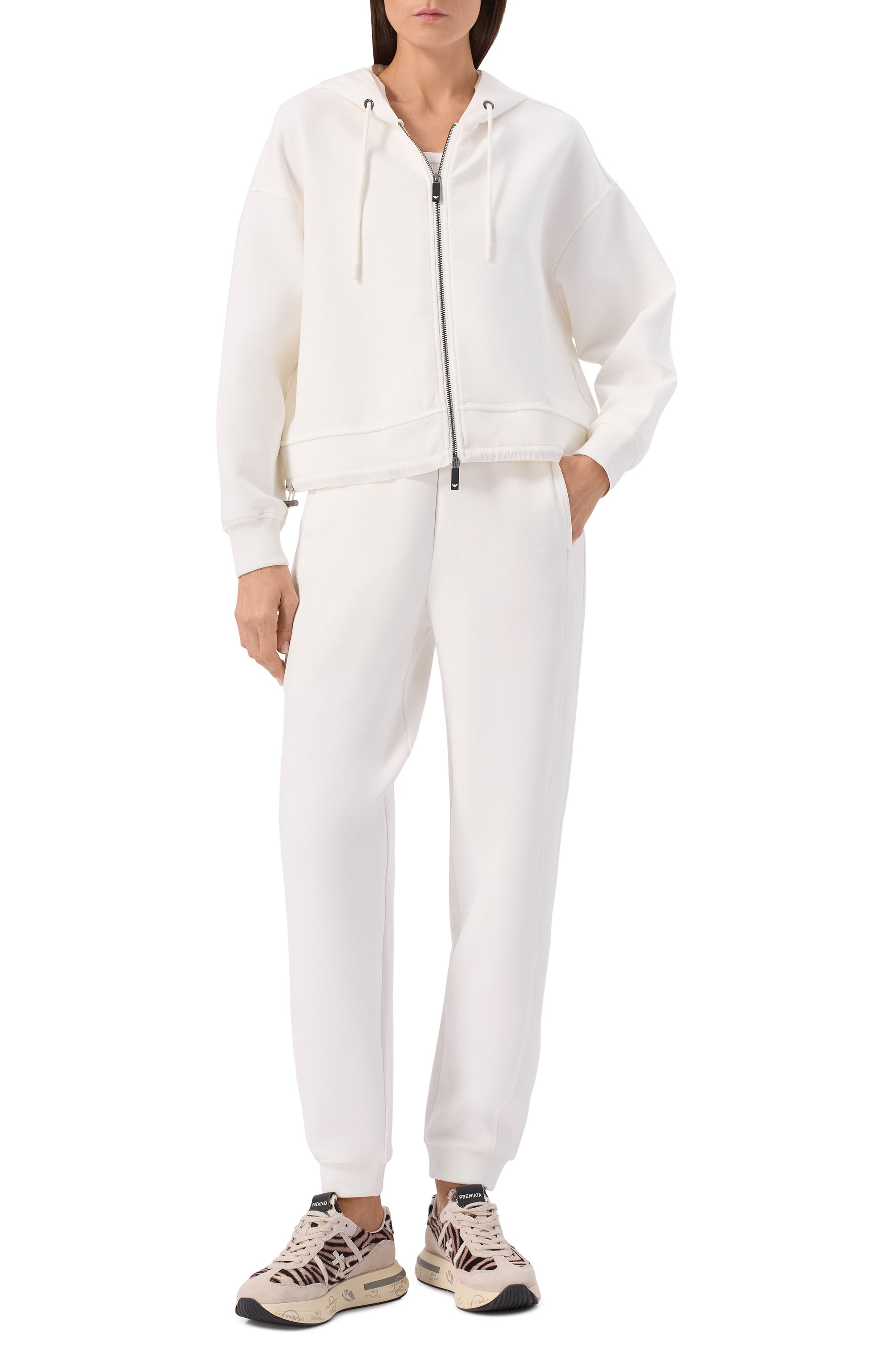 Хлопковая толстовка EMPORIO ARMANI, арт. EW001358/AF10002, фото 2