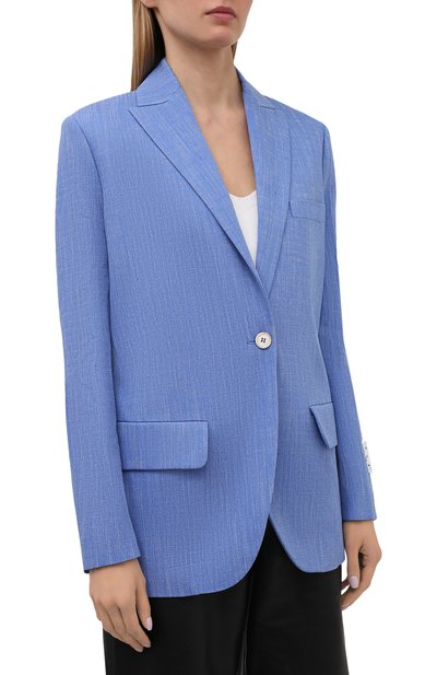 Жакет изо льна и вискозы OFF-WHITE, арт. 0WEF064S21FAB001, фото 3