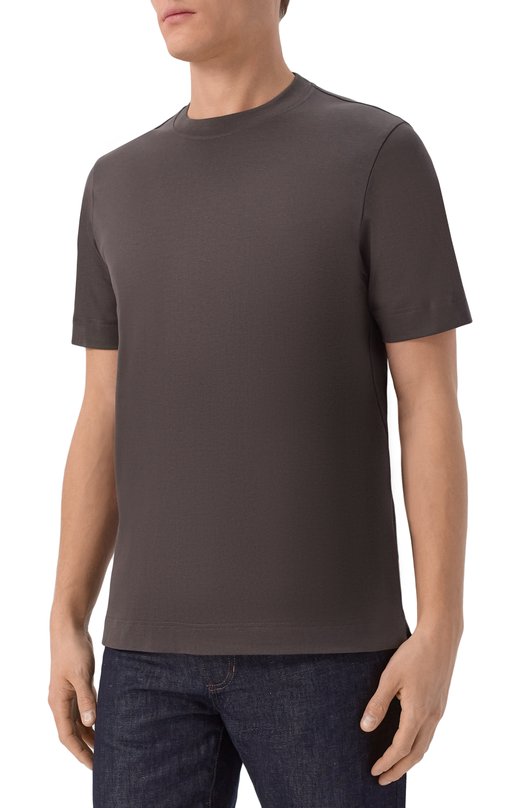 Хлопковая футболка Gran Sasso 60139/81001 Серый  60139/81001 Фото 3