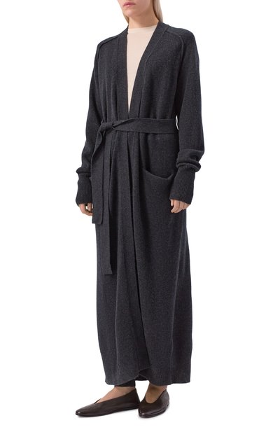 Кардиган из шерсти и кашемира BOSS темно-серого цвета по цене 47950 руб., арт. 50550488, фото 3 Кардиган из шерсти и кашемира BOSS, арт. 50550488, фото 3