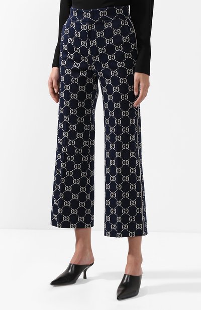 Хлопковые брюки с принтом GUCCI, арт. 523573/Z372F, фото 3