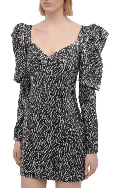 Платье с пайетками IN THE MOOD FOR LOVE черно-белого цвета по цене 66200 руб., арт. M0RAG DRESS, фото 3 Платье с пайетками IN THE MOOD FOR LOVE, арт. M0RAG DRESS, фото 3