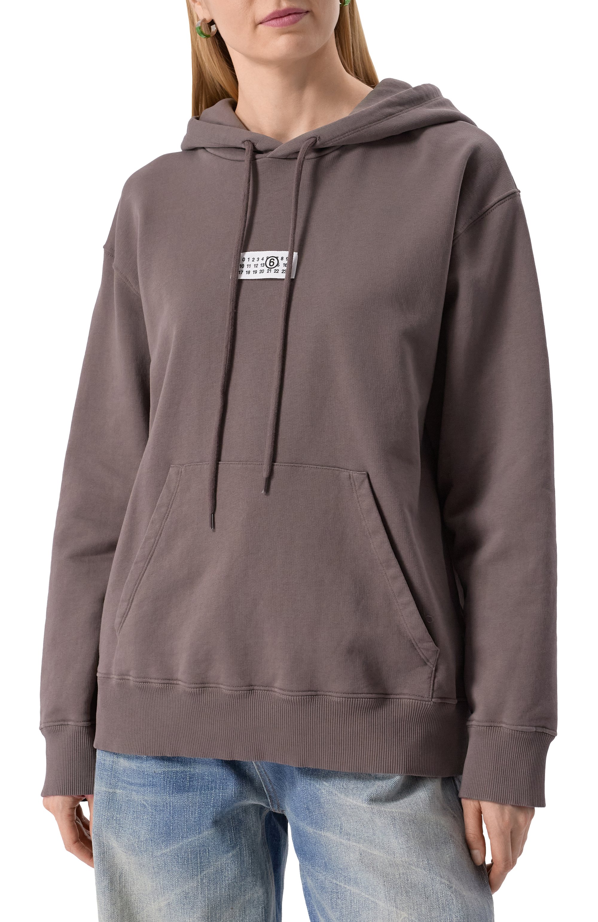 Хлопковое худи MM6, арт. SH0GU0018/M25012, фото 3