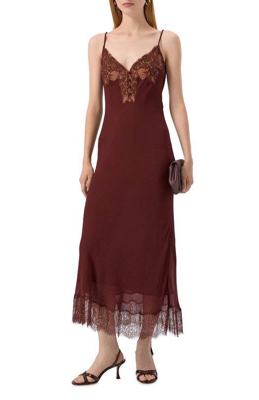 Кожаные босоножки Elsy 70 Jimmy Choo ELSY 70/CCL Коричневый  ELSY 70/CCL Фото 3