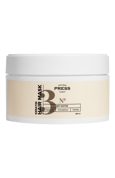 Женская маска для волос с кератином №3 tobacco, cinnamon, vanilla (200g) PRESS GURWITZ PERFUMERIE, арт. 4631159197561
