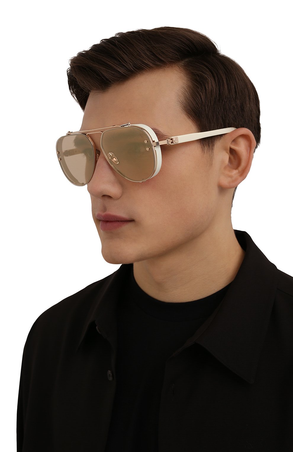 Солнцезащитные очки BALMAIN кремового цвета по цене 111000 руб., арт. BPS-125C, фото 3 Солнцезащитные очки BALMAIN, арт. BPS-125C, фото 3