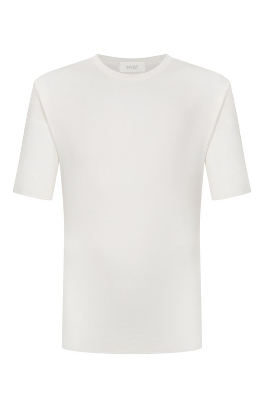 Джемпер из шелка и хлопка MVST M26.2PM.K114/Y201 KNIT SETA C0T0NE Кремовый M26.2PM.K114/Y201 KNIT SETA C0T0NE