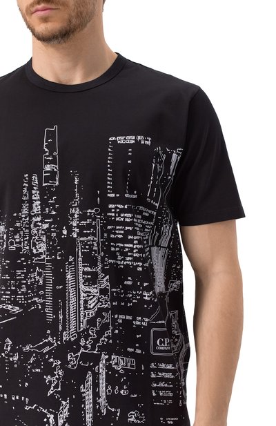 Хлопковая футболка C.P. COMPANY, арт. 18CLTS044A006370W, фото 5