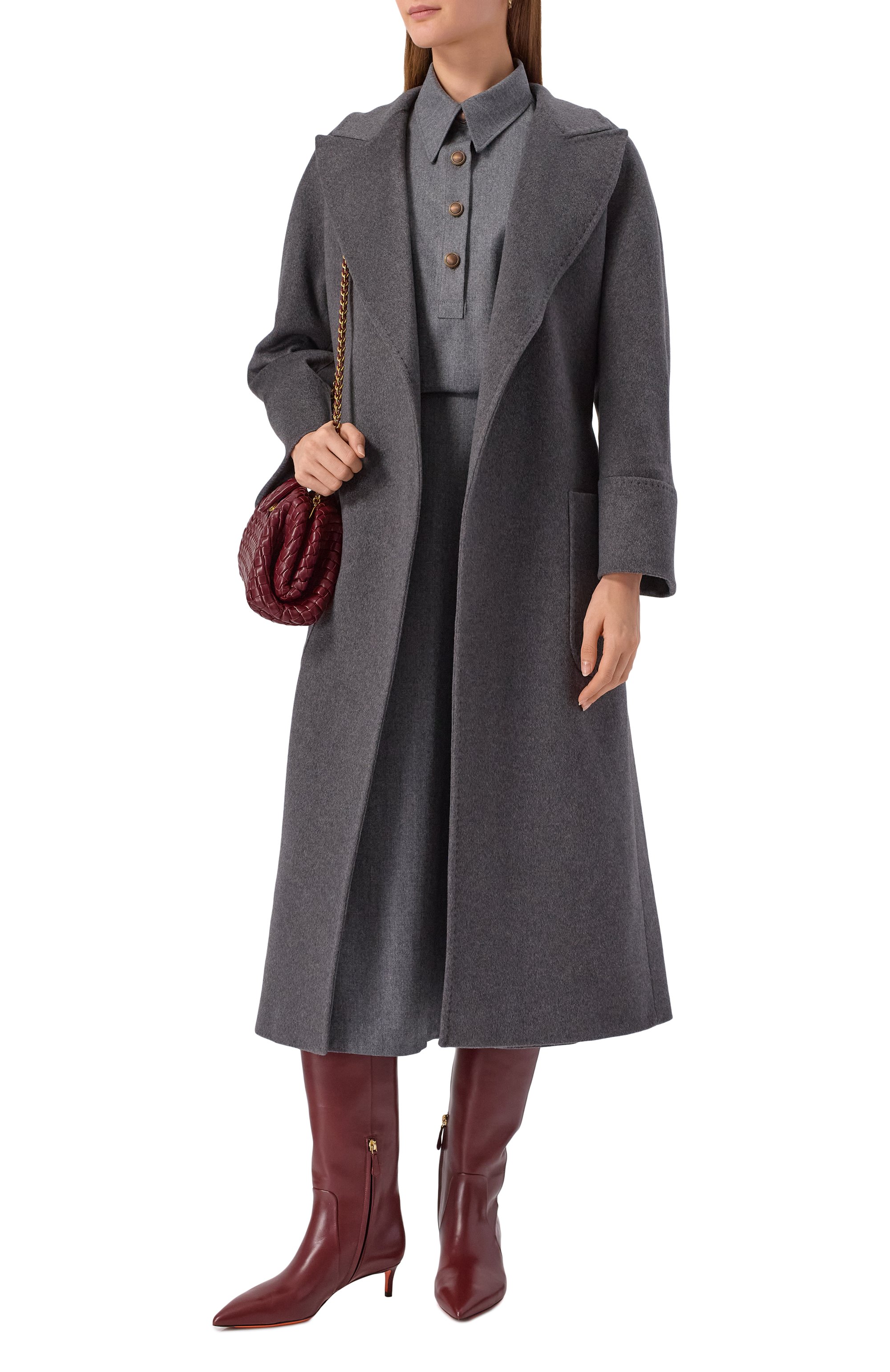 Кожаные сапоги SANTONI, арт. WSLG71756HI2NHPE, фото 3