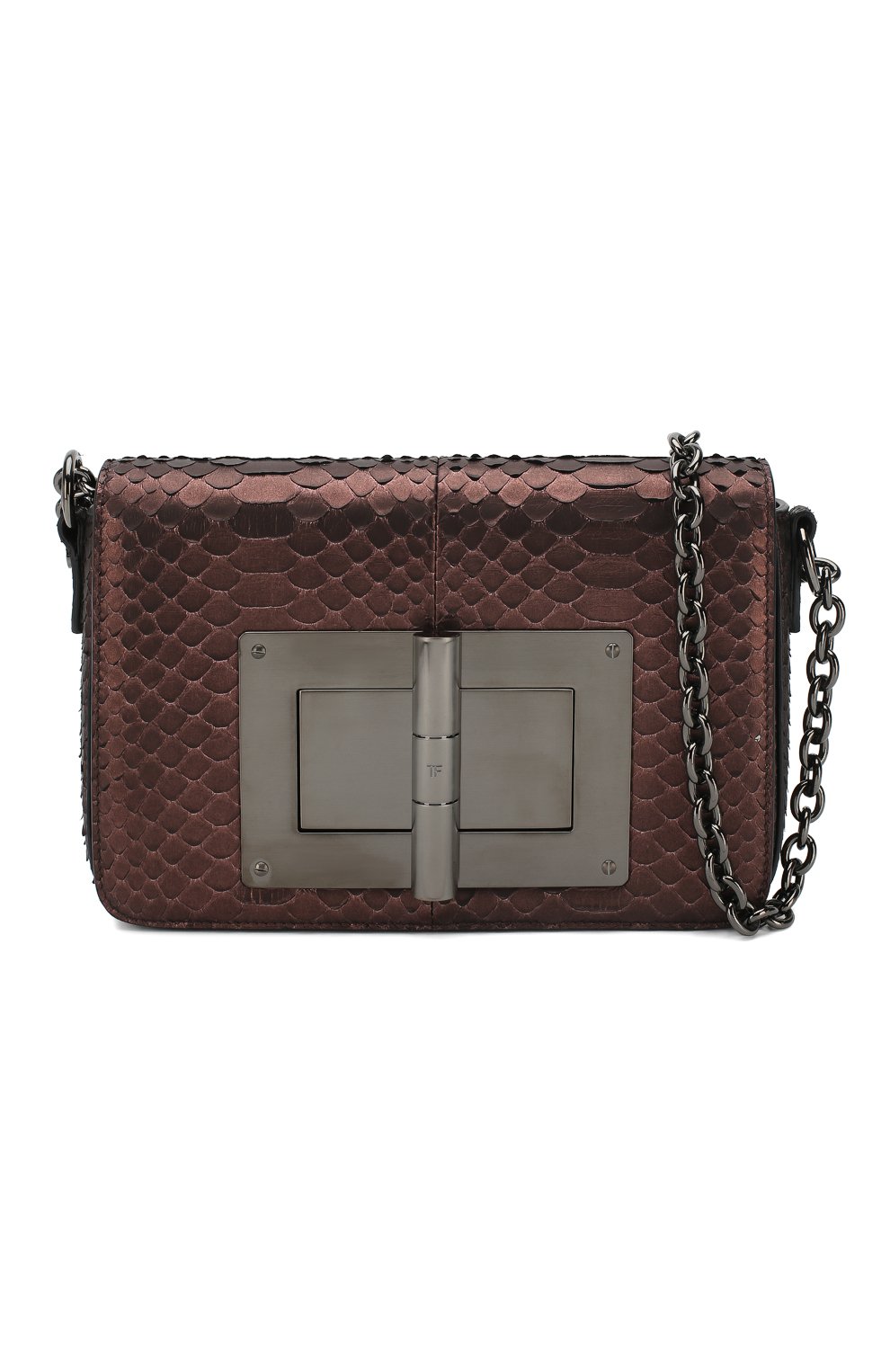 Сумка natalia small из кожи питона TOM FORD фиолетового цвета по цене 439000 руб., арт. L0826K-P61/PBIV, фото 6 Сумка natalia small из кожи питона TOM FORD, арт. L0826K-P61/PBIV, фото 6