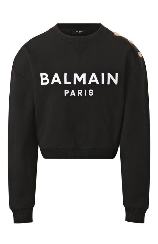 фото Хлопковый свитшот balmain