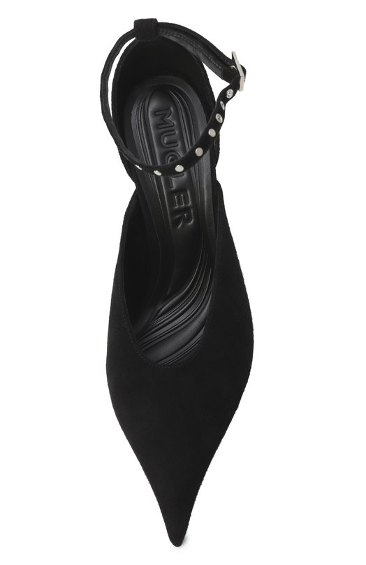 Замшевые туфли Mugler MUWSS25SC178_TS001 Чёрный  MUWSS25SC178_TS001 Фото 6
