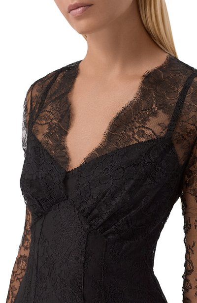 Платье DOLCE & GABBANA черного цвета по цене 789500 руб., арт. F612XT/FLSM0, фото 4 Платье DOLCE & GABBANA, арт. F612XT/FLSM0, фото 4