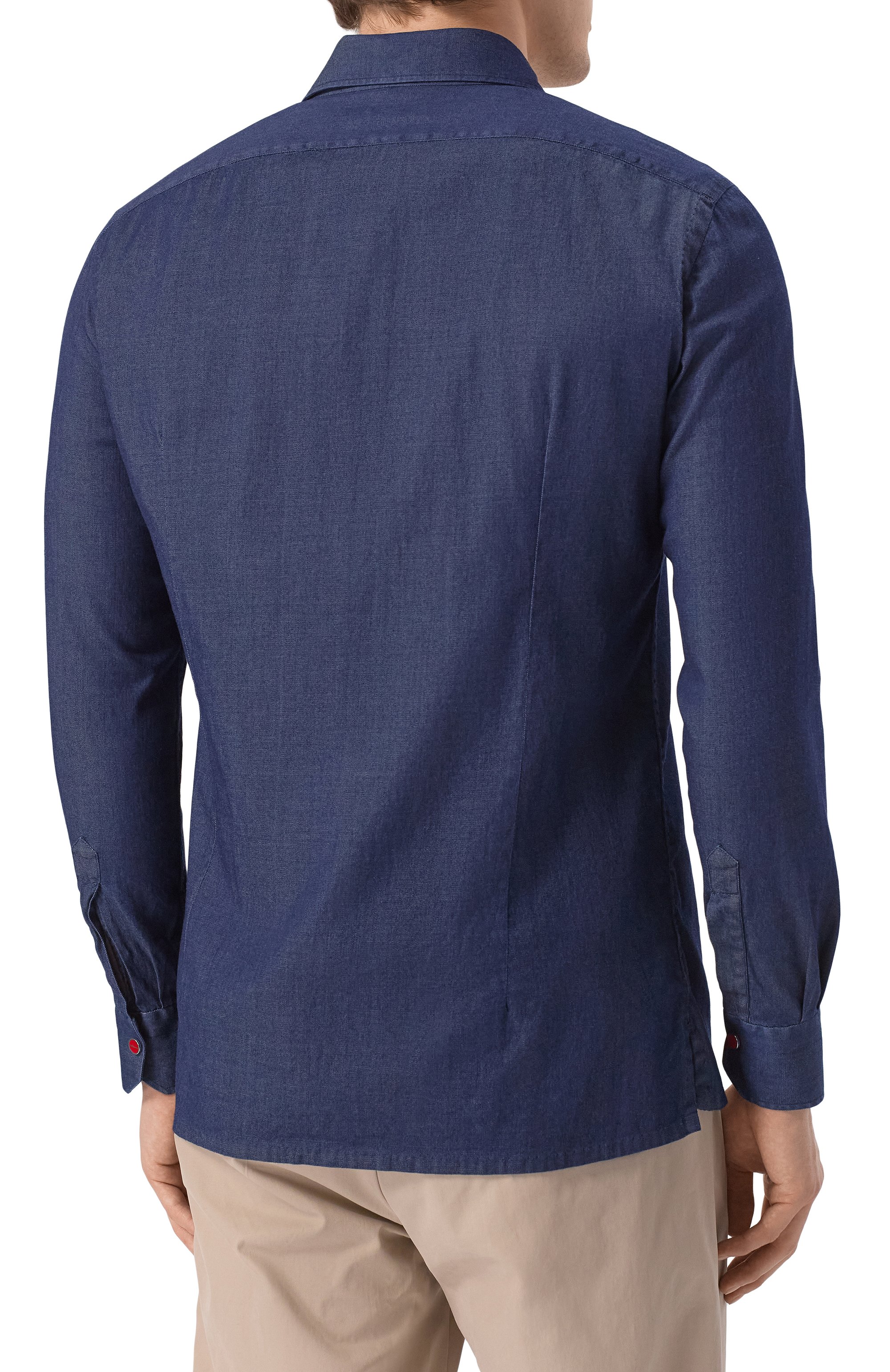 Хлопковая рубашка KITON, арт. UMCNERPH0922701, фото 4