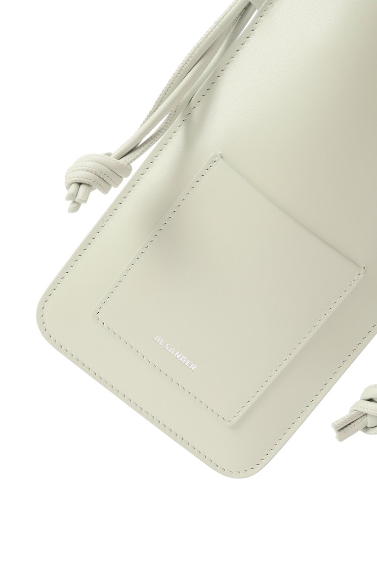 Кожаный чехол для iphone JIL SANDER светло-зеленого цвета, арт. J07VL0021/P5354 | Фото 3 (Региональные ограничения белый список (Axapta Mercury): Не проставлено; Нос: Не проставлено; Материал: Натуральная кожа)
