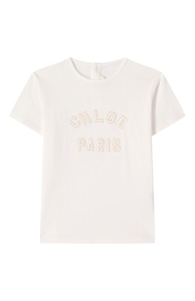 Хлопковая футболка CHLOÉ, арт. C20525