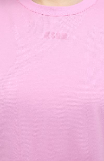 Хлопковое платье MSGM светло-розового цвета по цене 34200 руб., арт. 3041MDA66 217298, фото 5 Хлопковое платье MSGM, арт. 3041MDA66 217298, фото 5
