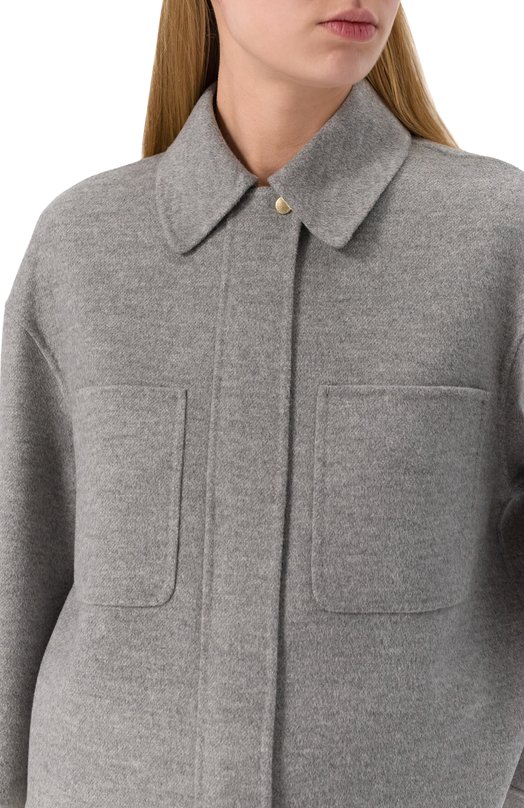 Куртка из шерсти и кашемира Max Mara Studio MADIS0N Серый  MADIS0N Фото 5