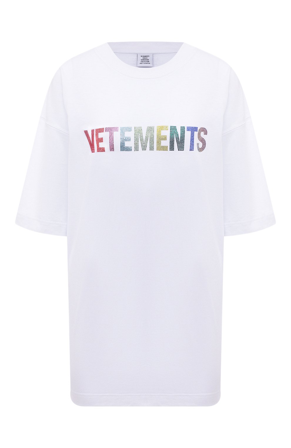 Хлопковая футболка VETEMENTS, арт. UE52TR510W 1611/W, фото 1