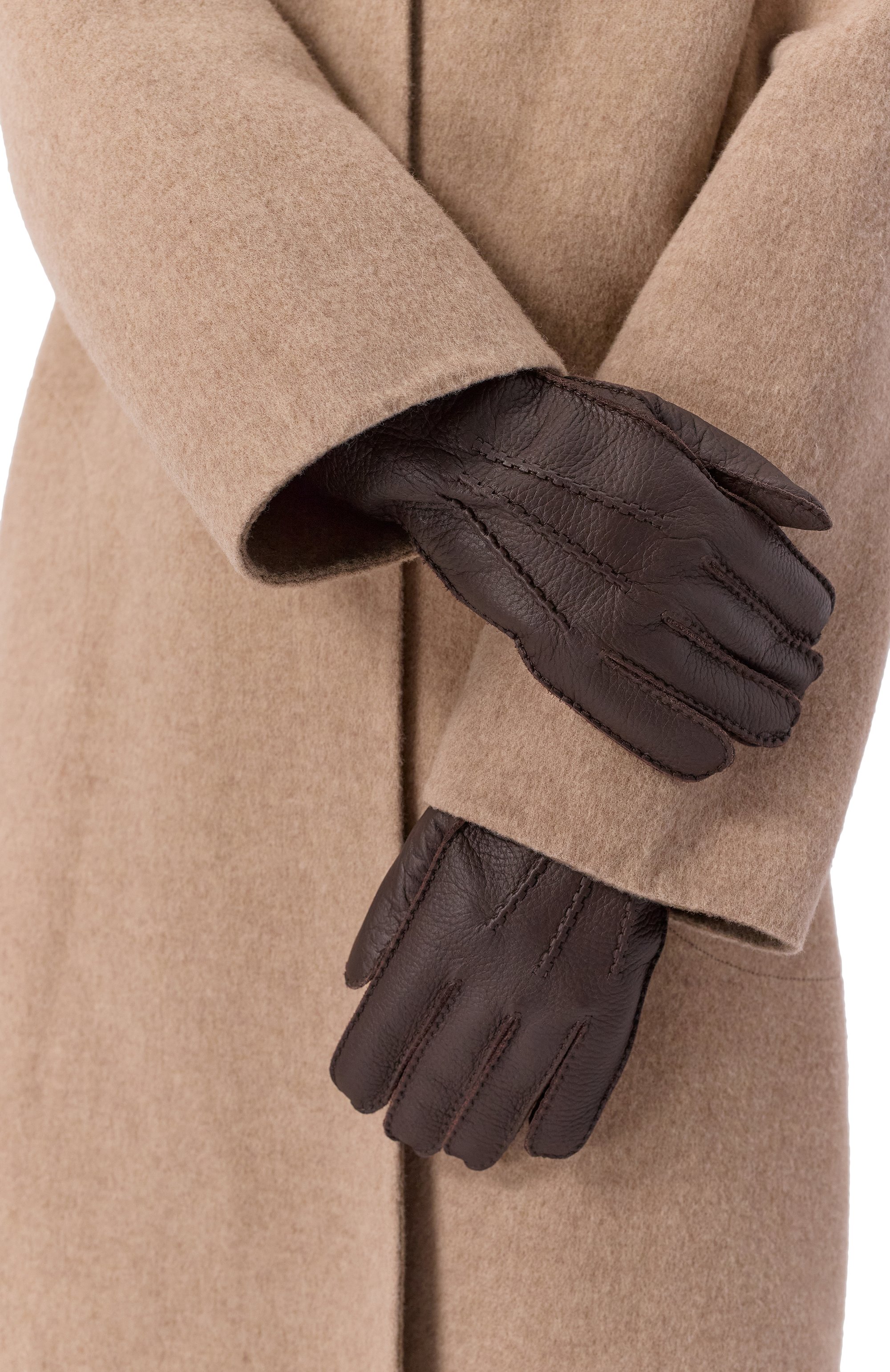 Кожаные перчатки 12 STOREEZ, арт. 134716, фото 2