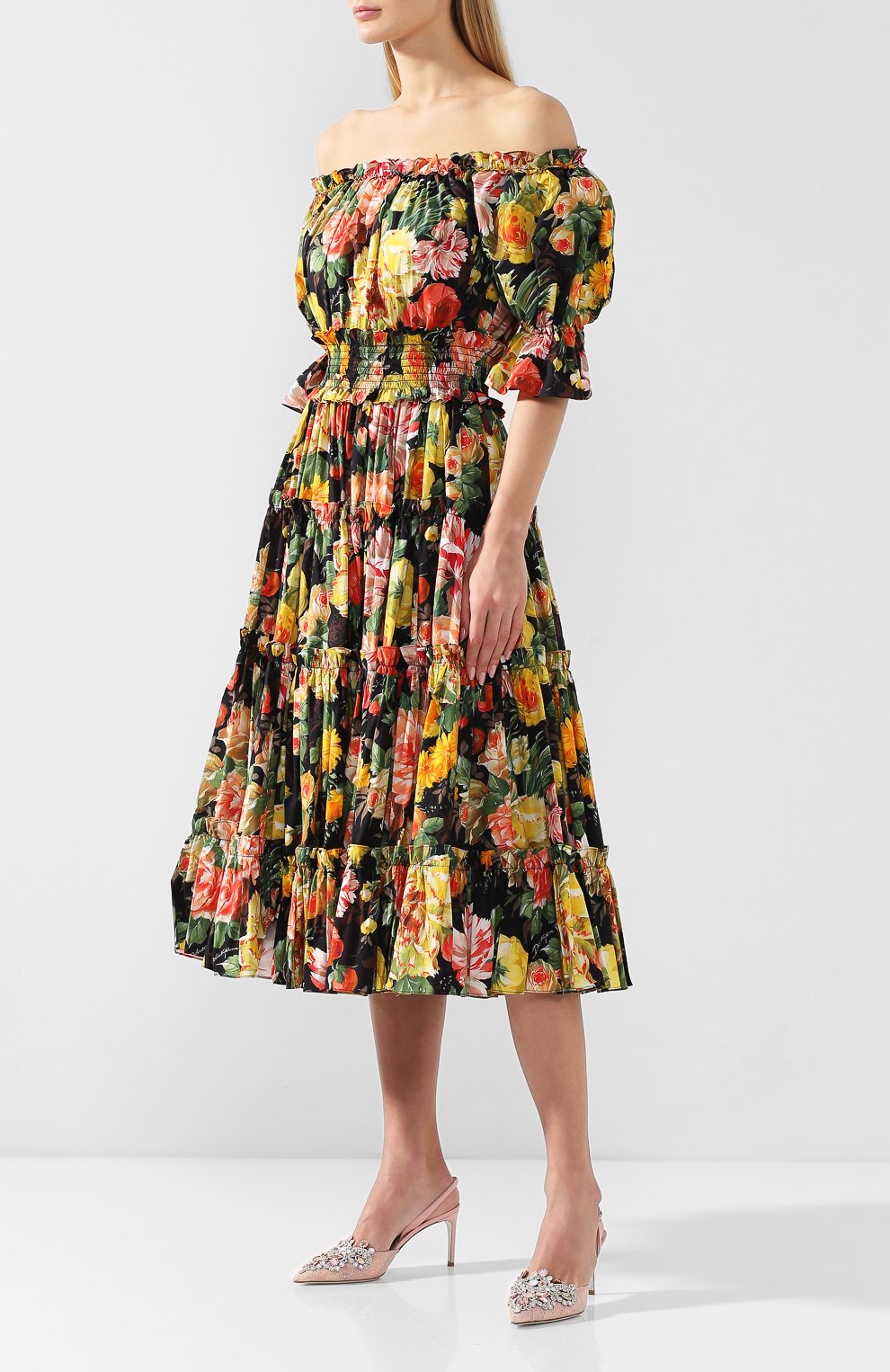 Хлопковое платье DOLCE & GABBANA, арт. F6D3TT/HS5CW, фото 3