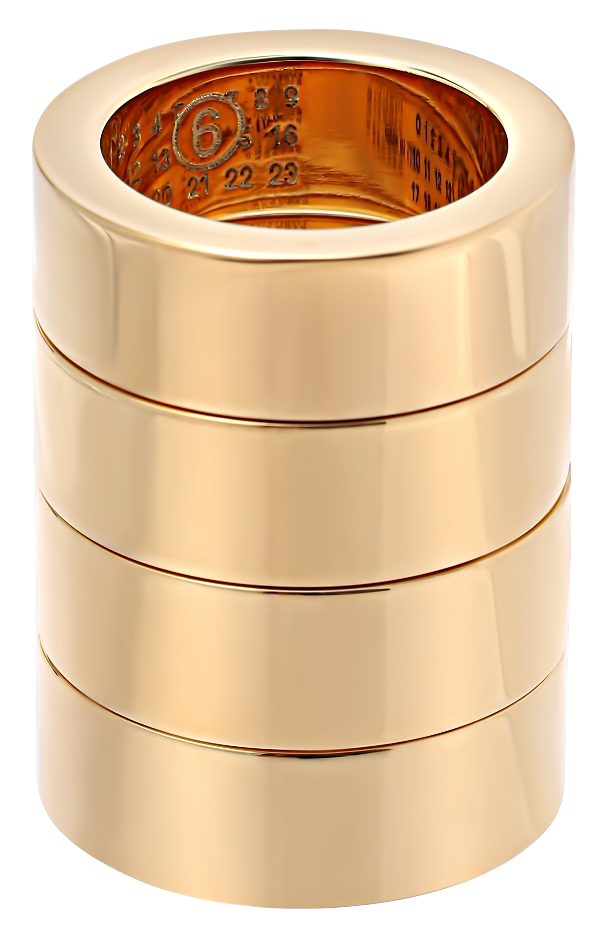 Комплект из четырех колец MM6, арт. SM7UQ0113 P8754/G0LD, фото 3