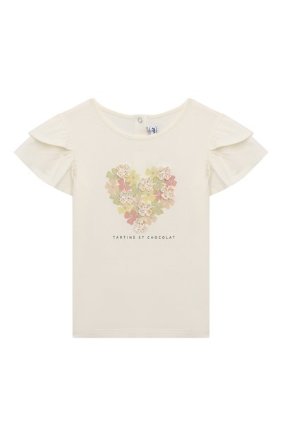 Хлопковая футболка TARTINE ET CHOCOLAT, арт. TY10011/18M-3A, фото 1
