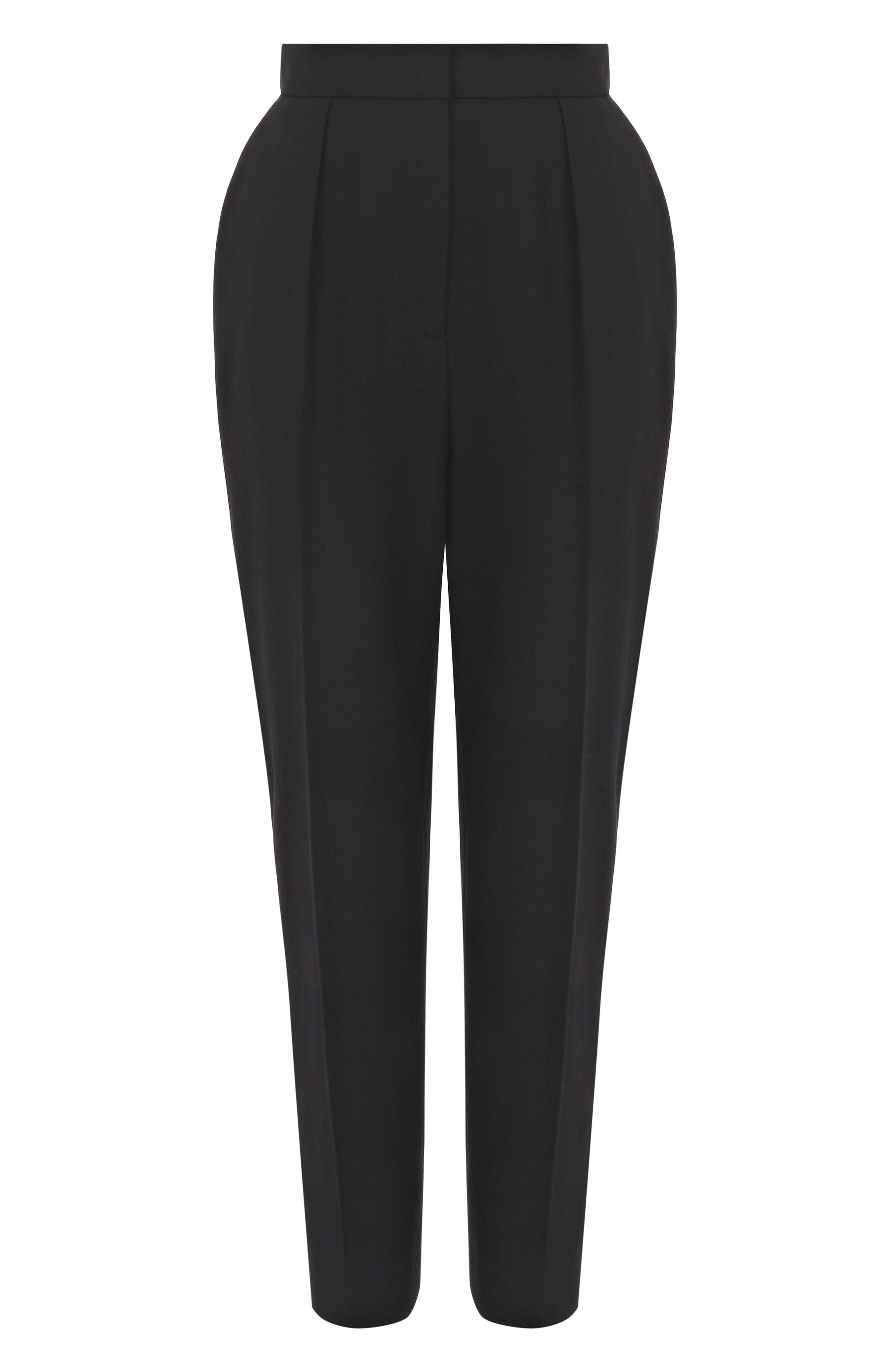 Шерстяные брюки BALMAIN черного цвета по цене 129500 руб., арт. FF1PN190/WC09, фото 1 Шерстяные брюки BALMAIN, арт. FF1PN190/WC09, фото 1