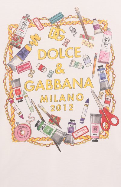 Хлопковая футболка DOLCE & GABBANA, арт. L5JTNL/G7P6Z_001, фото 3