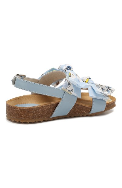 Кожаные босоножки IL GUFO голубого цвета по цене 19350 руб., арт. G575/VITELL0 NAPPAC0/27-30, фото 3 Кожаные босоножки IL GUFO, арт. G575/VITELL0 NAPPAC0/27-30, фото 3