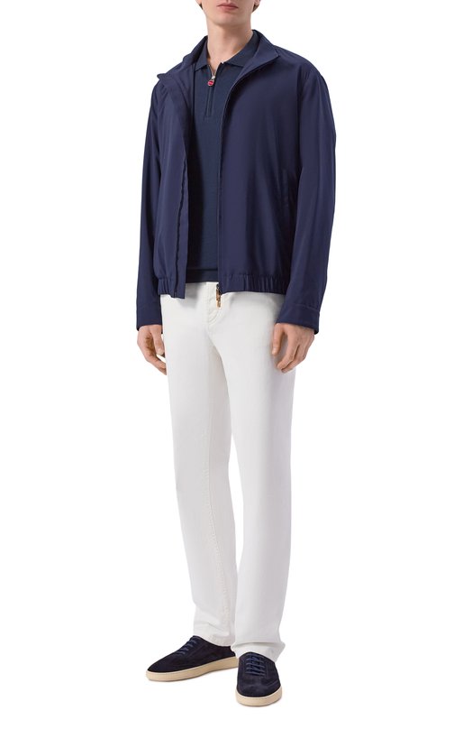 Замшевые кеды Kiton USSA415N01279 Синий  USSA415N01279 Фото 2