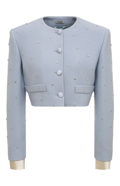 Жакет из вискозы MIU MIU, арт. MH1648-1YEG-F0M10, фото 1